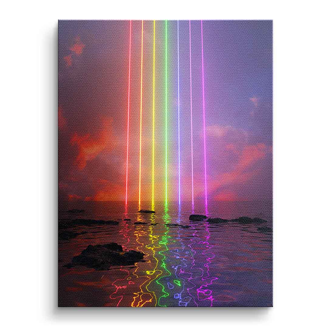 Canvas Neon Rainbow