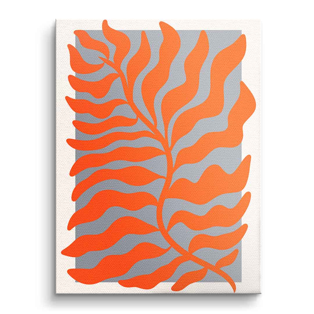 Canvas Orange leaves