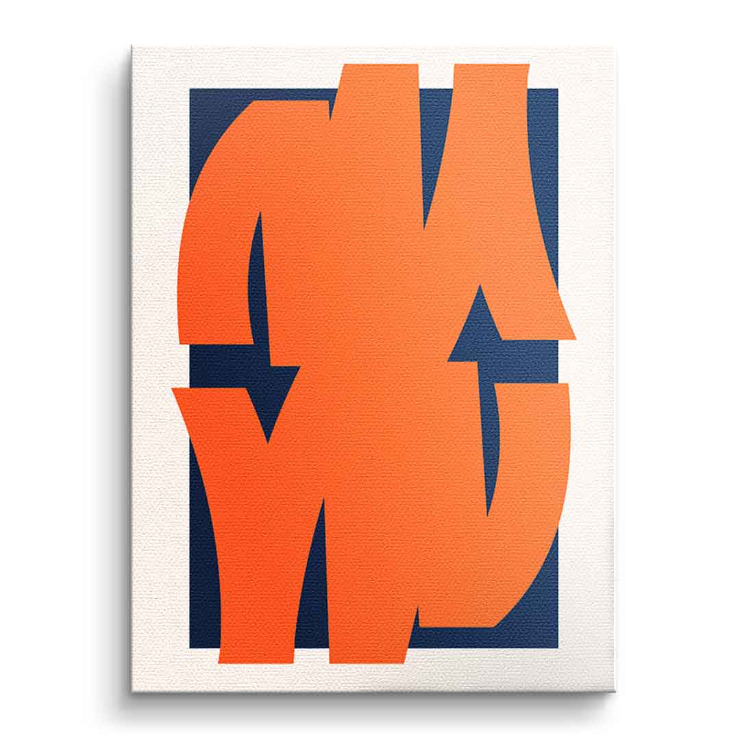 Canvas Orange mirror