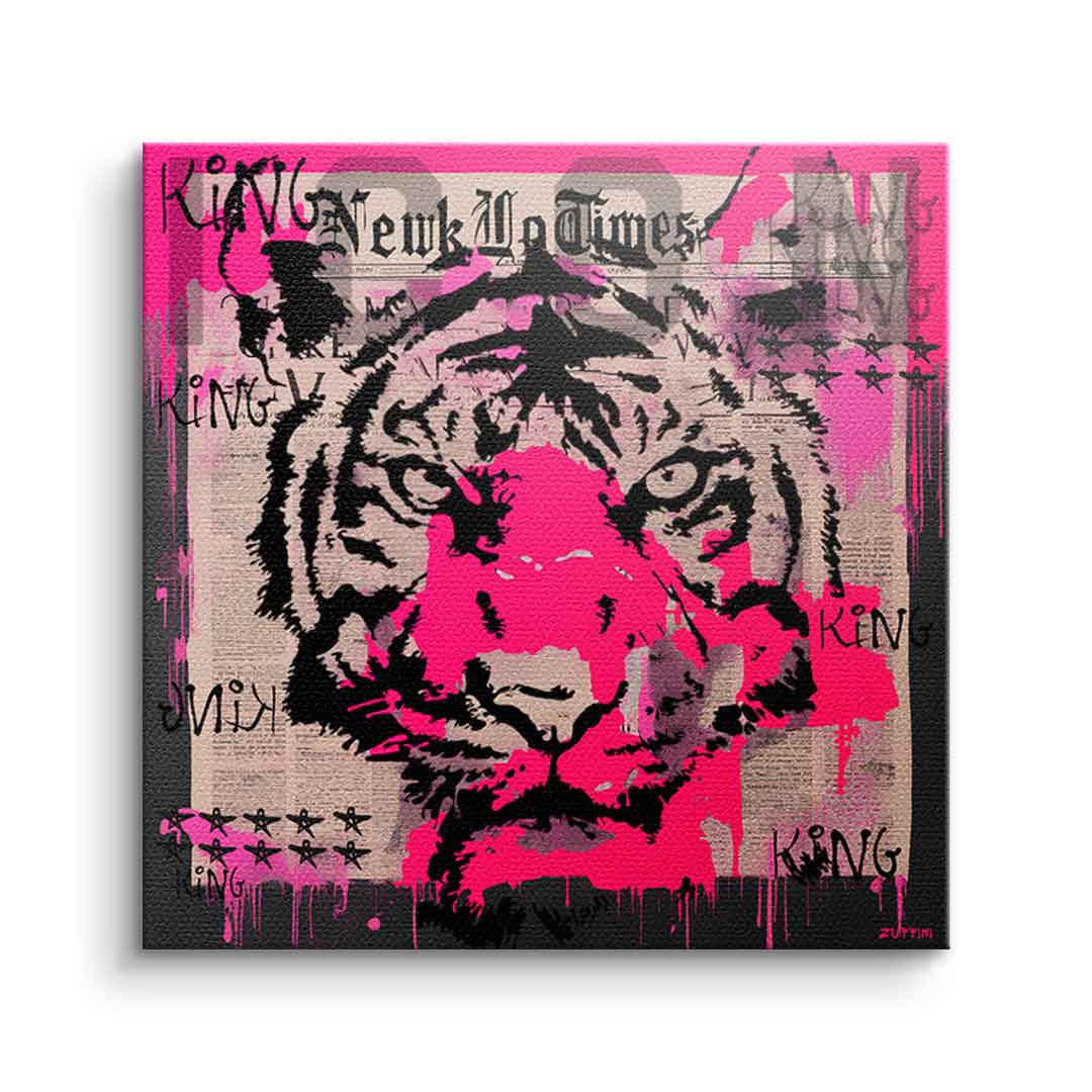 Canvas Pink Tiger
