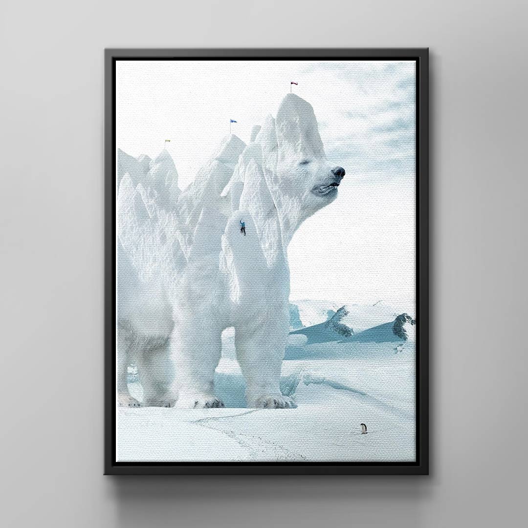 Canvas Polar Bear Climber
