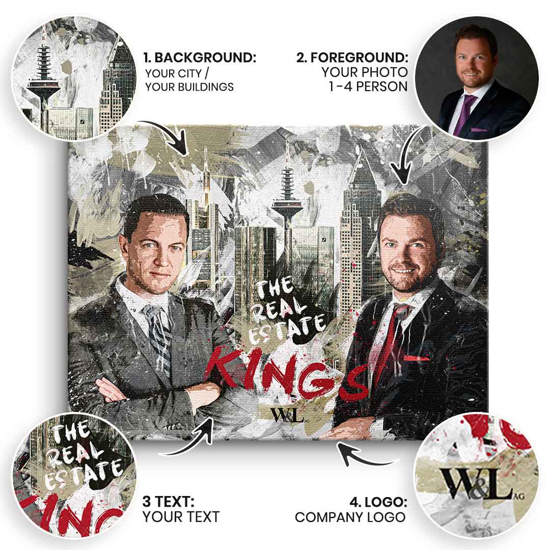 Canvas Real Estate Kings - personalisierbar