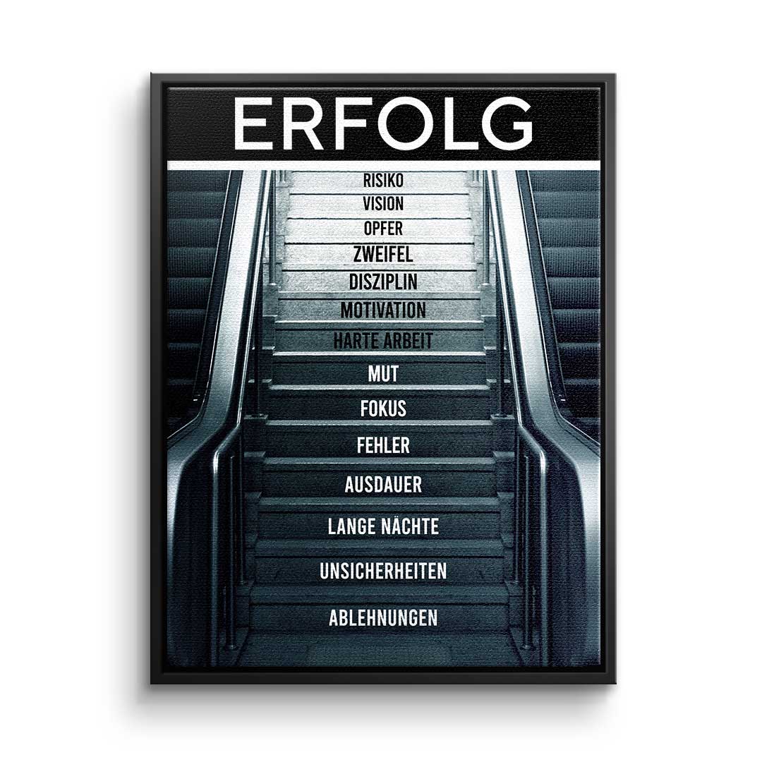 Canvas ROLLTREPPE DES ERFOLGS