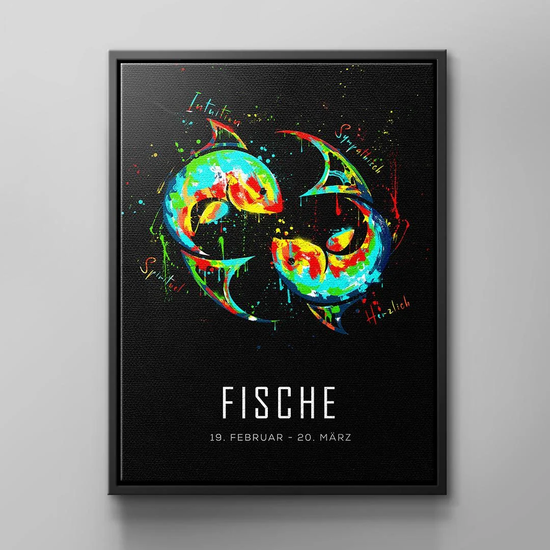 Canvas STERNZEICHEN FISCHE