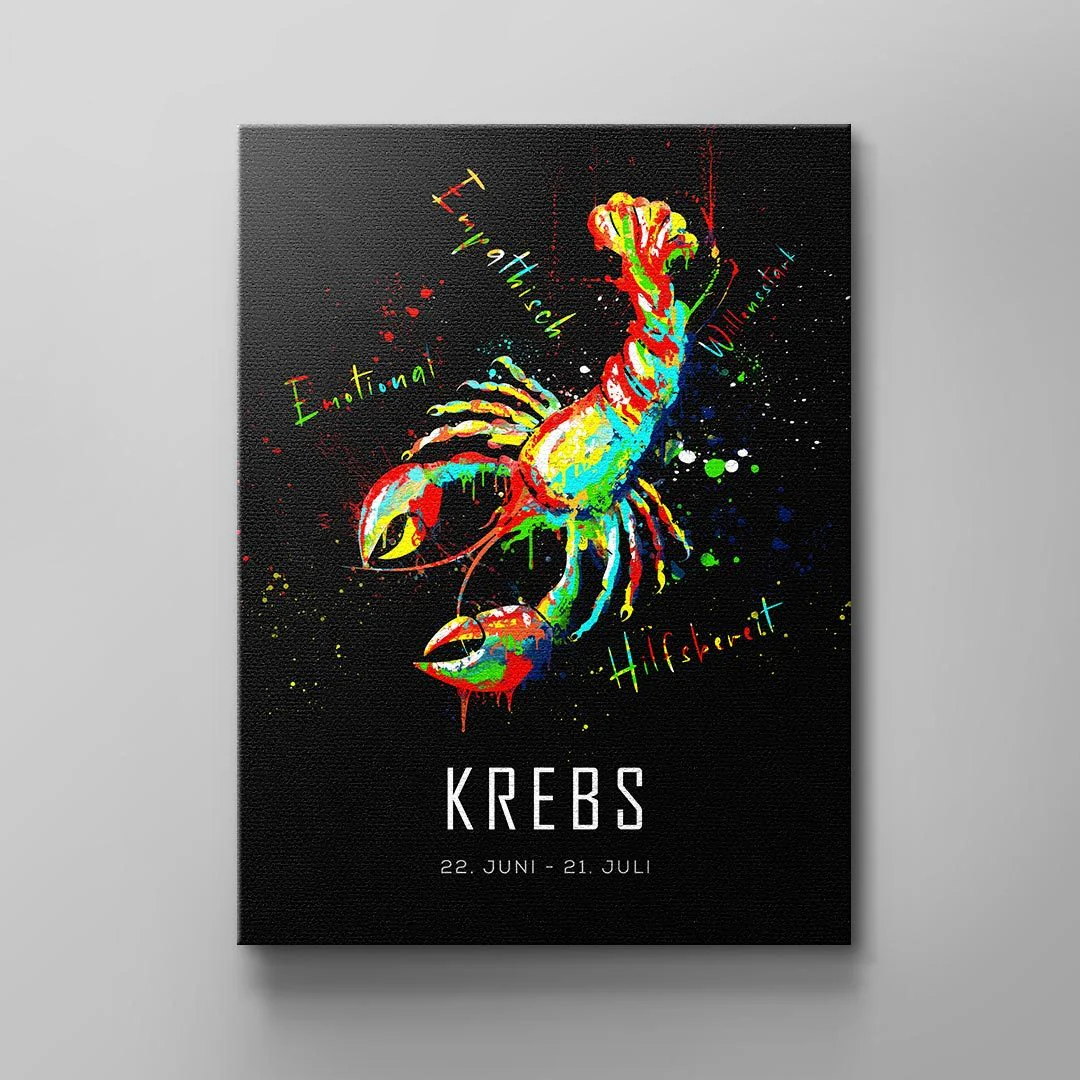 Canvas STERNZEICHEN KREBS