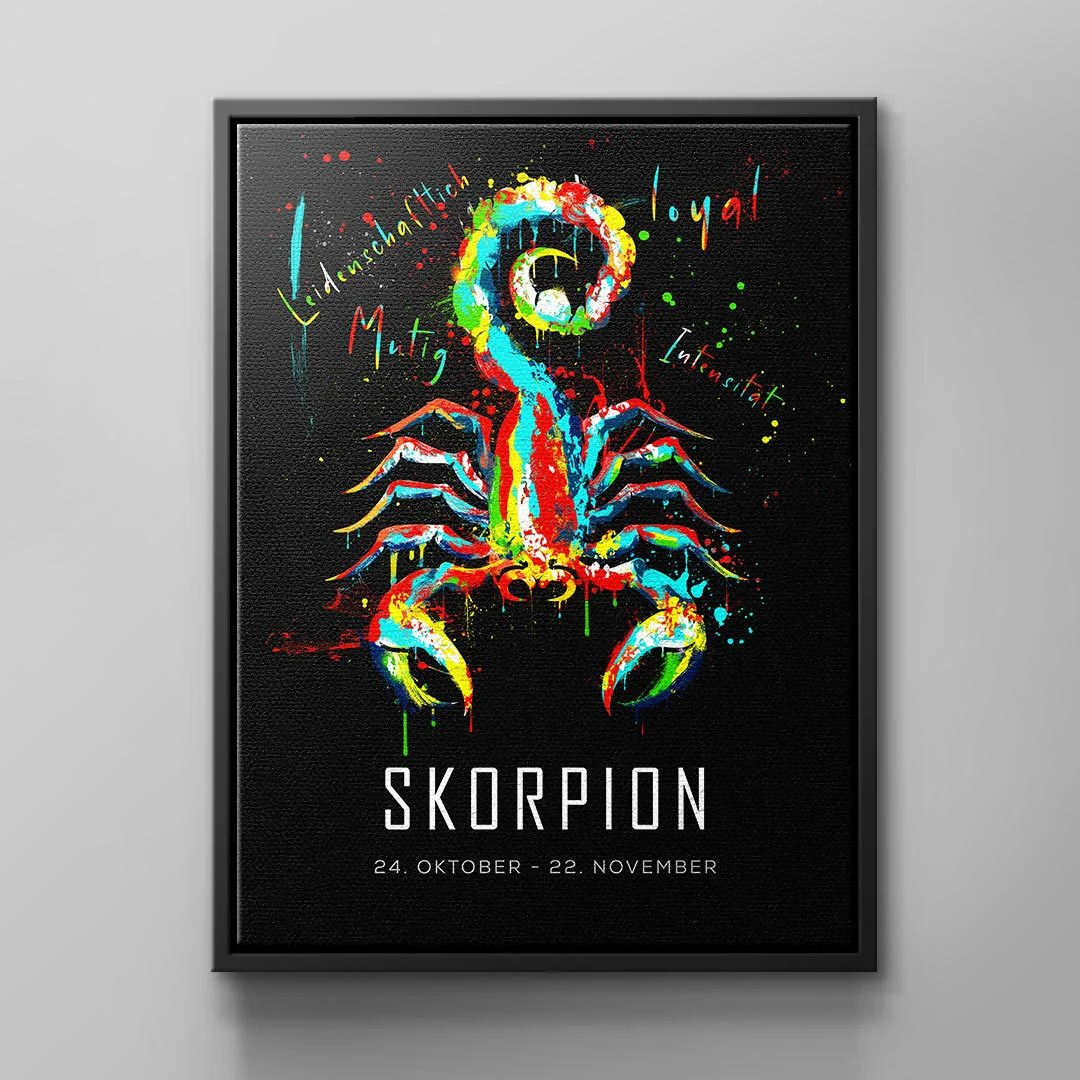 Canvas STERNZEICHEN SKORPION
