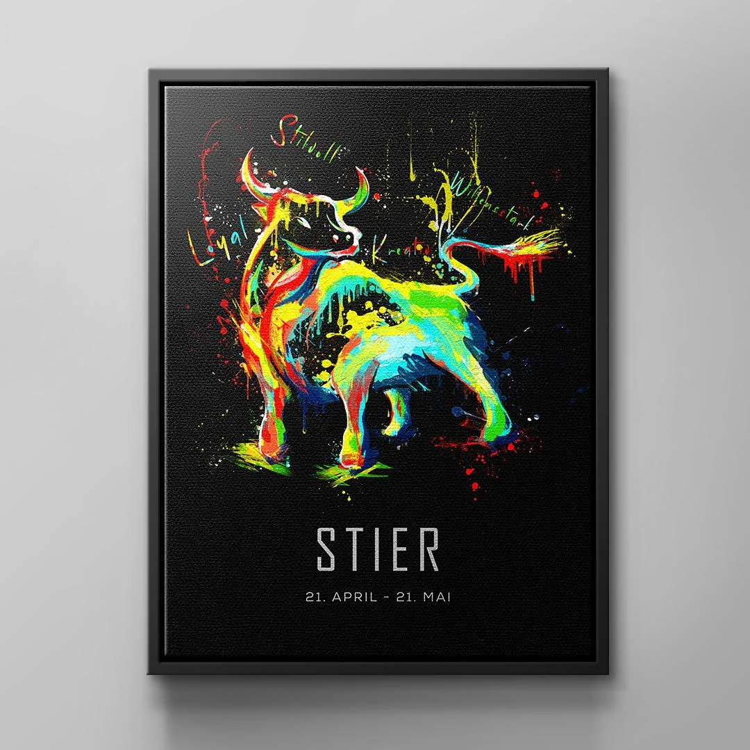 Canvas STERNZEICHEN STIER