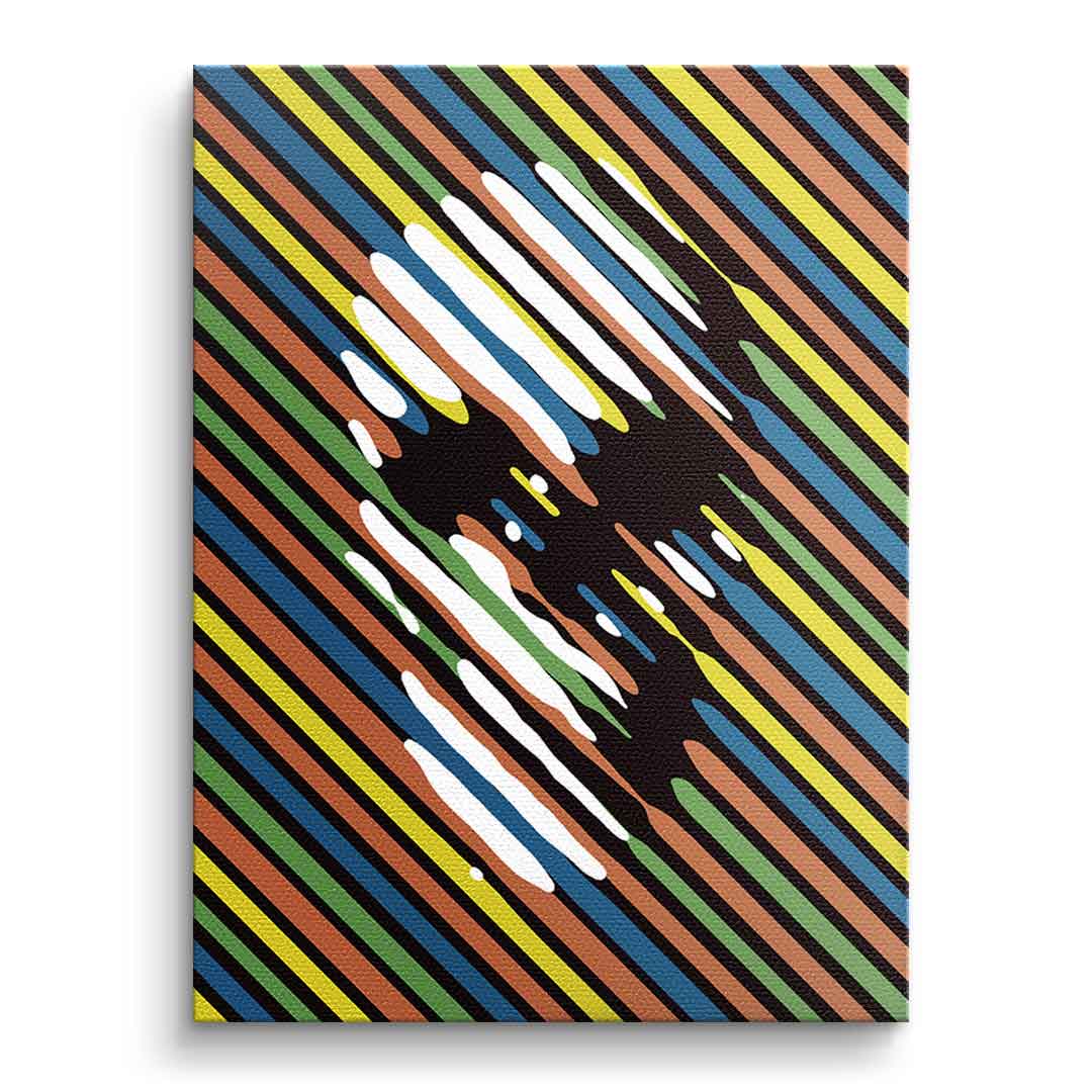 Canvas Stripe Skull