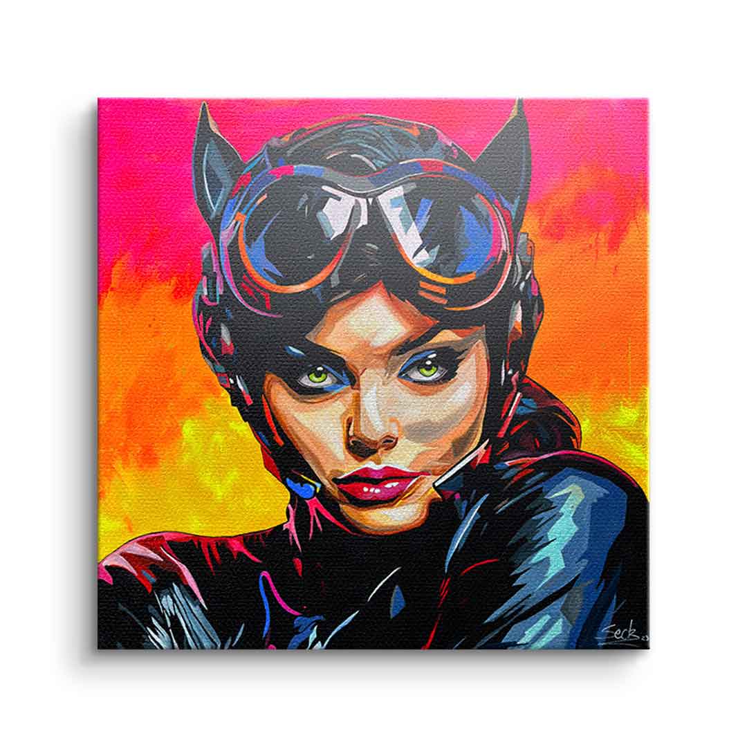 Canvas Sunset Cat