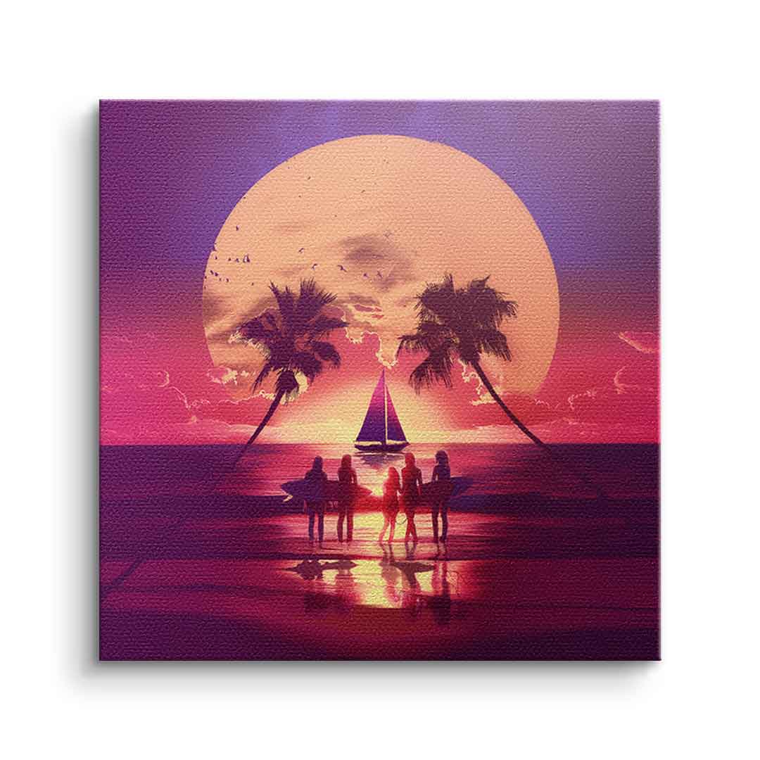 Canvas Surf Skull