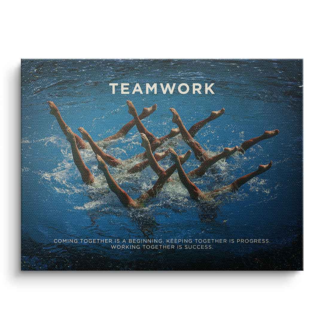 Canvas Teamwork #Schwimmen