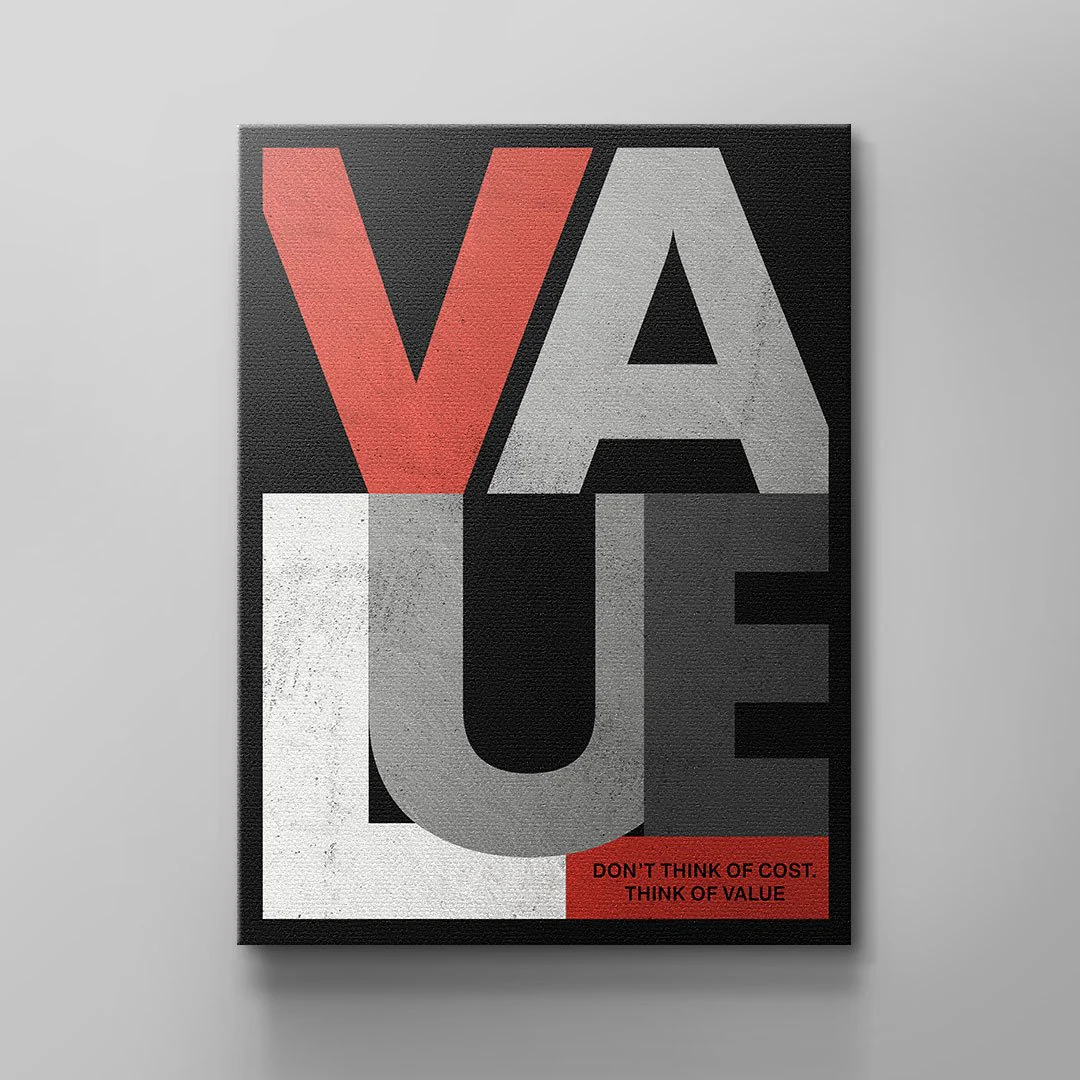 Canvas THINK OF VALUE