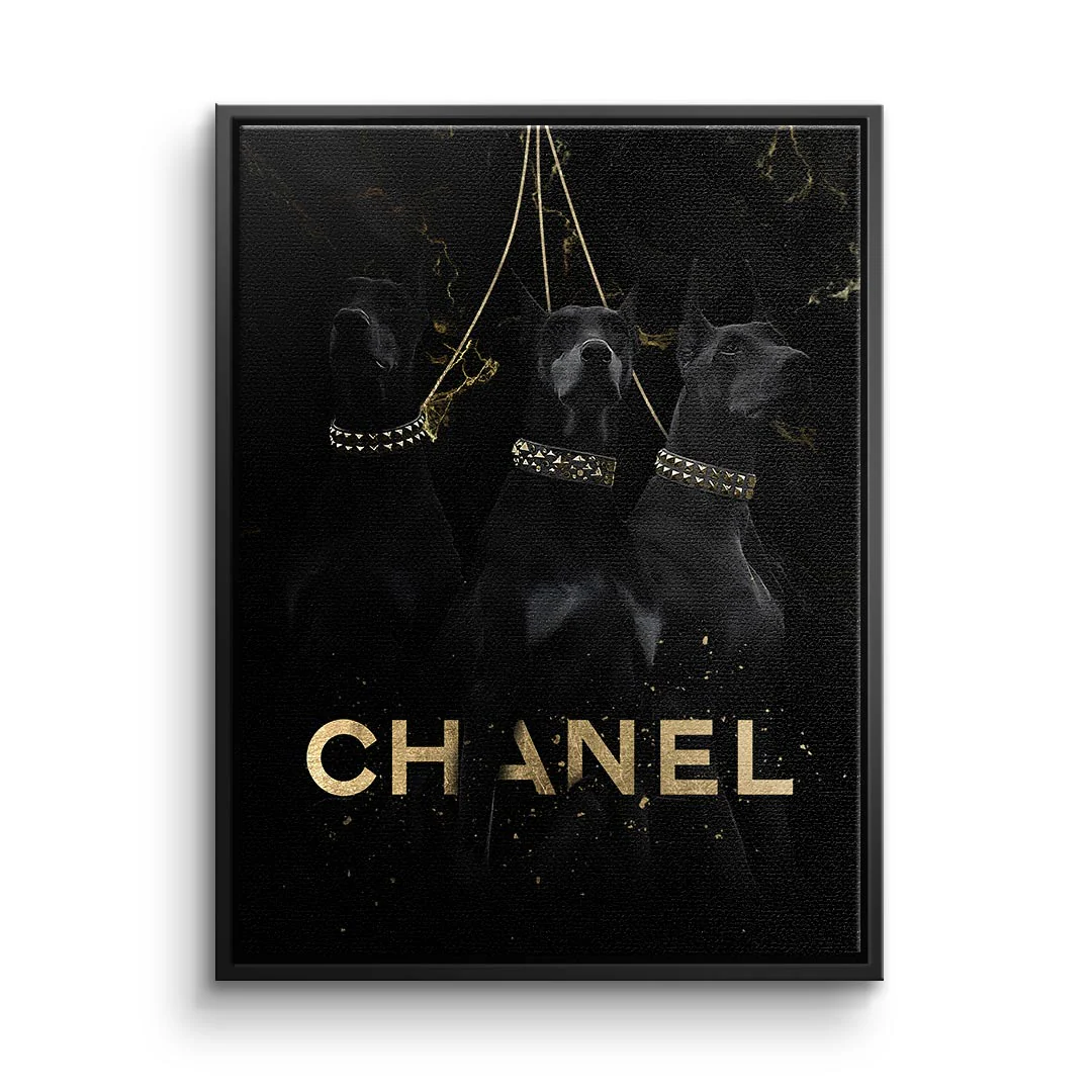 Canvas Three Luxury Dogs
