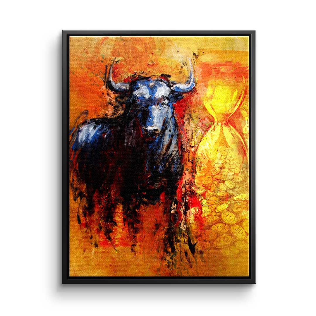 Canvas Zeit ist Geld