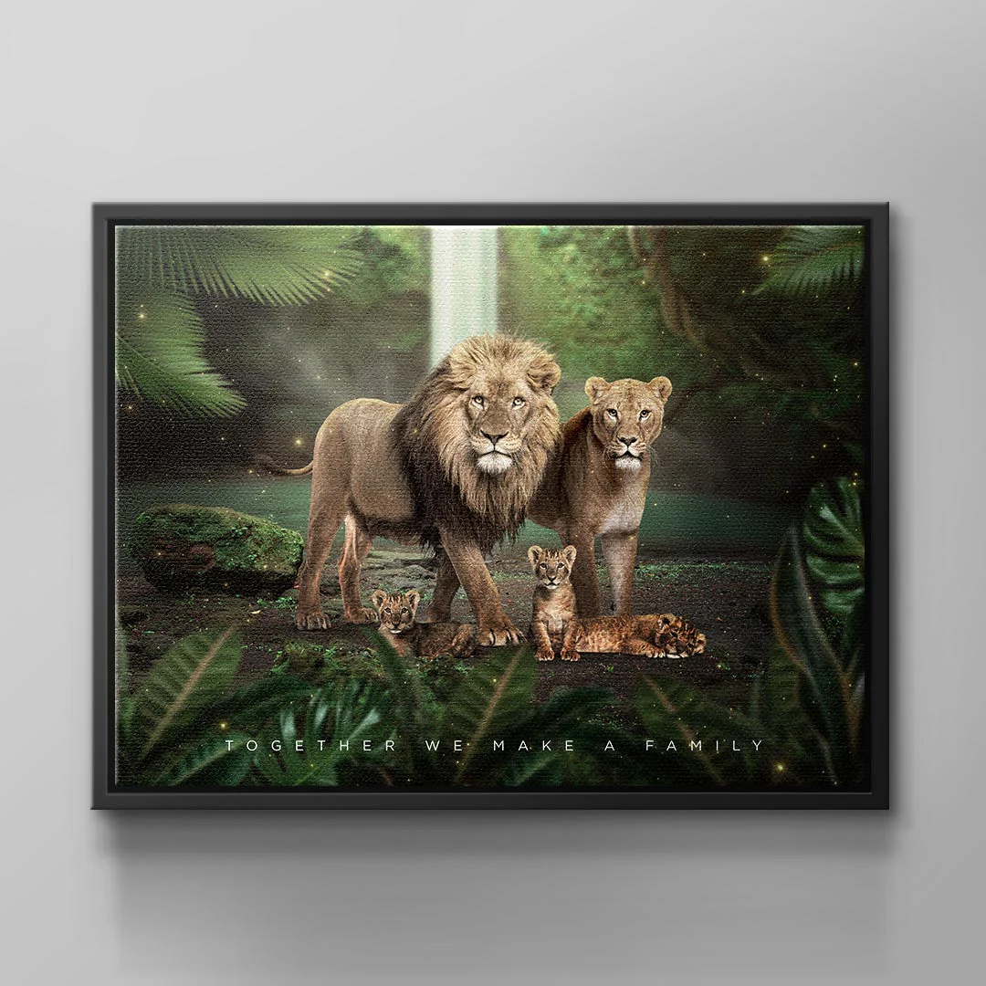 Canvas TOGETHER WE MAKE A FAMILIY