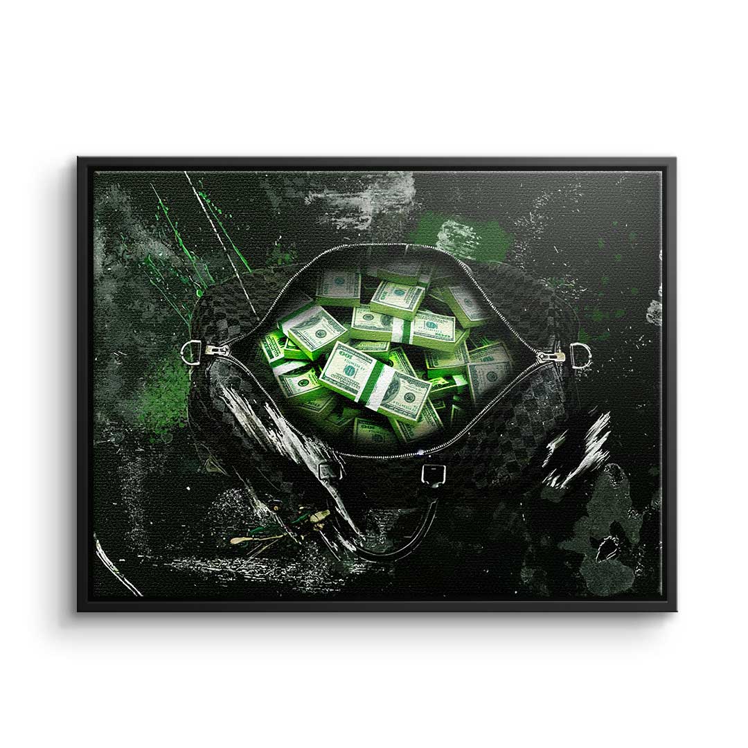 Canvas Grüne Scheine