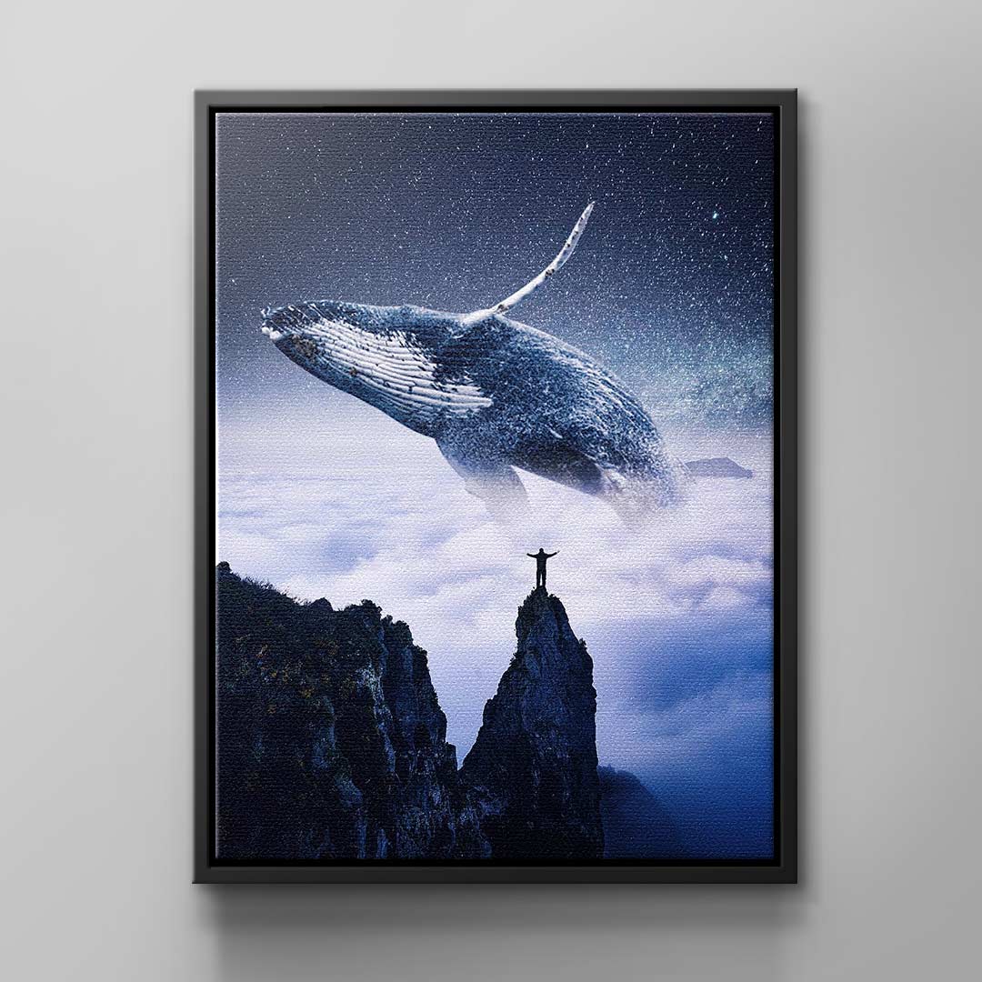 Canvas Wale in Sky