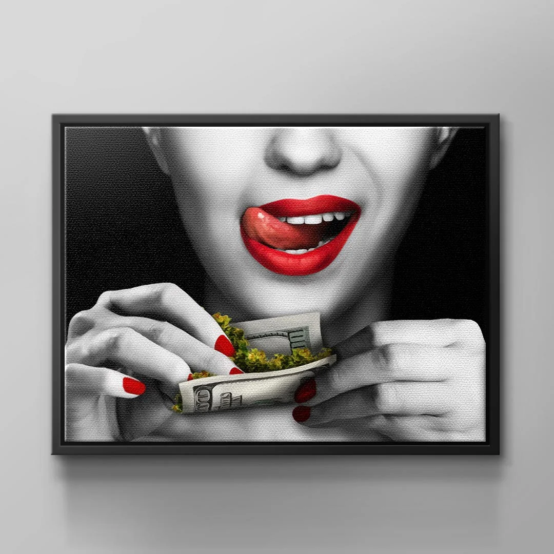 Canvas Weed Girl